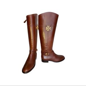 Tory Burch Elios Riding Brown Boots NEW.
